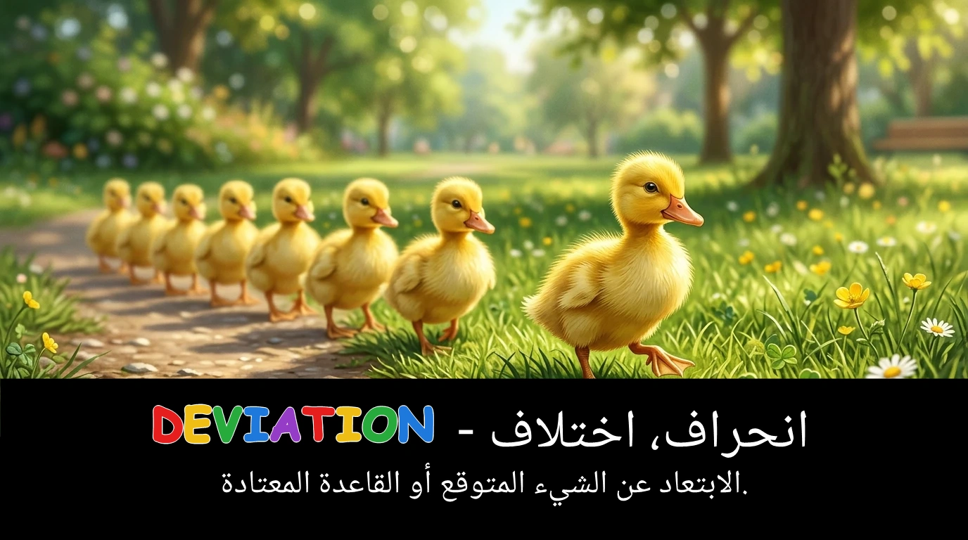 Arabic Illustration for deviation